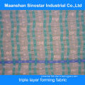 polyester 3 layer forming fabric for paper machine
